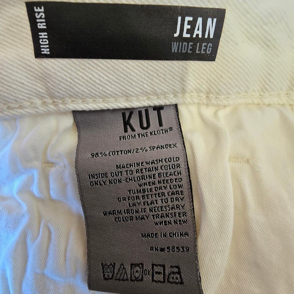 Kut From The Kloth "Jean" High Rise Wide Leg Jeans Pants - Picture 6 of 12